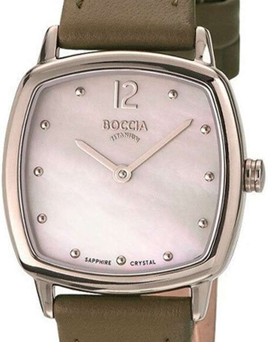 Boccia Titanium Boccia Titanium Square 3343-01 , наручные женские часы фото под углом