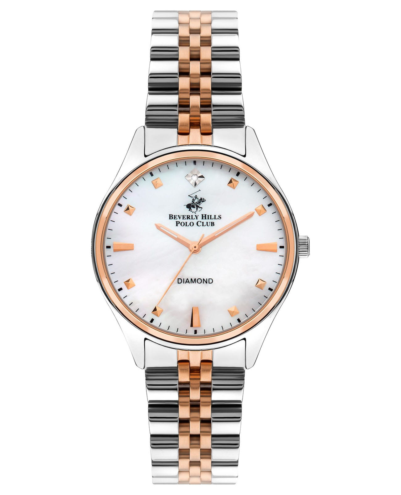 Beverly Hills Polo Club Beverly Hills Polo Club BP3390C.520  BP3390C.520 кварцевые женские часы серебристый циферблат, браслет нержавеющая сталь с ip-покрытием — вид спереди