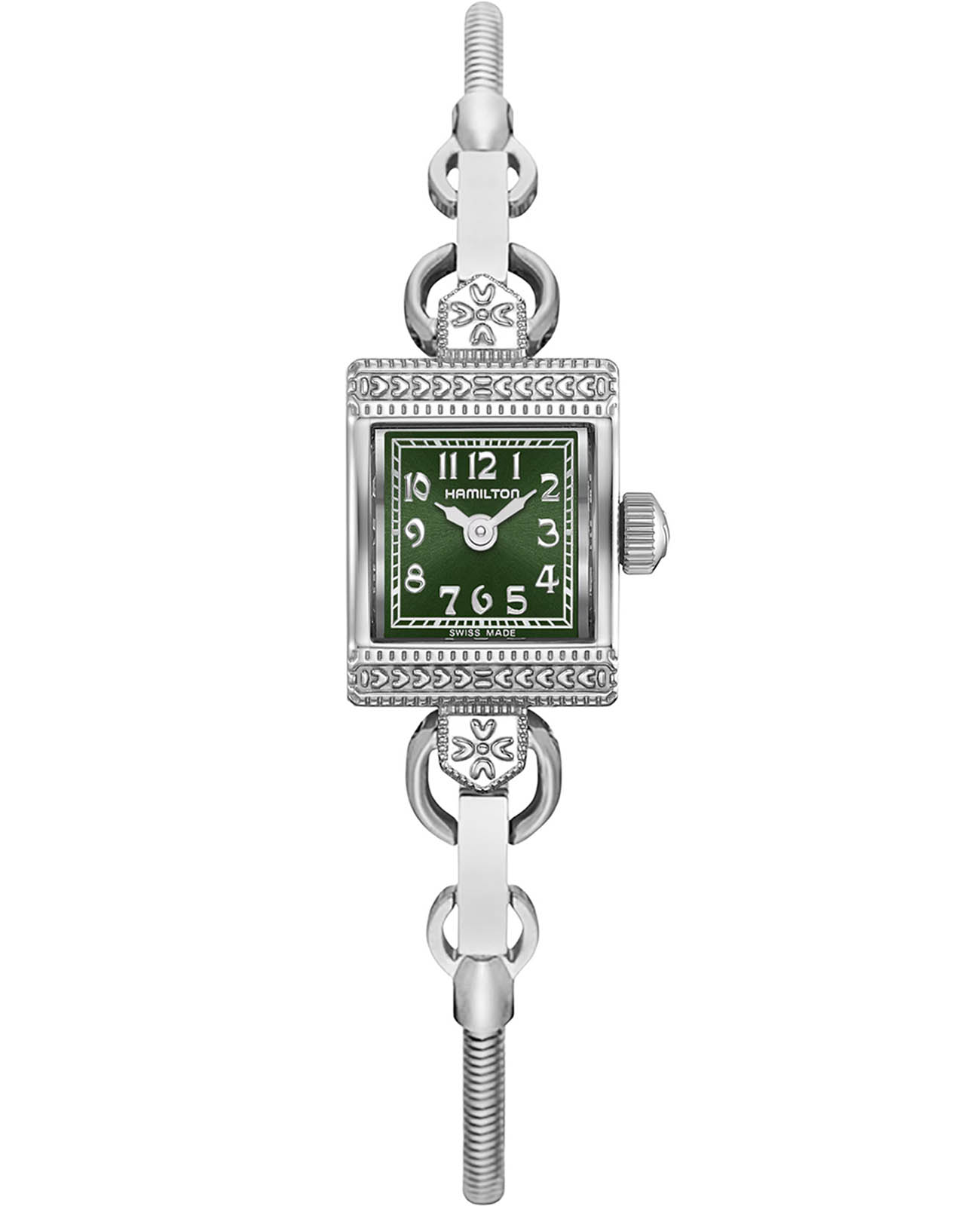 Hamilton Hamilton American Classic Lady Hamilton Necklace H31271160  H31271160 кварцевые женские часы серебристый циферблат, браслет нержавеющая сталь — вид спереди