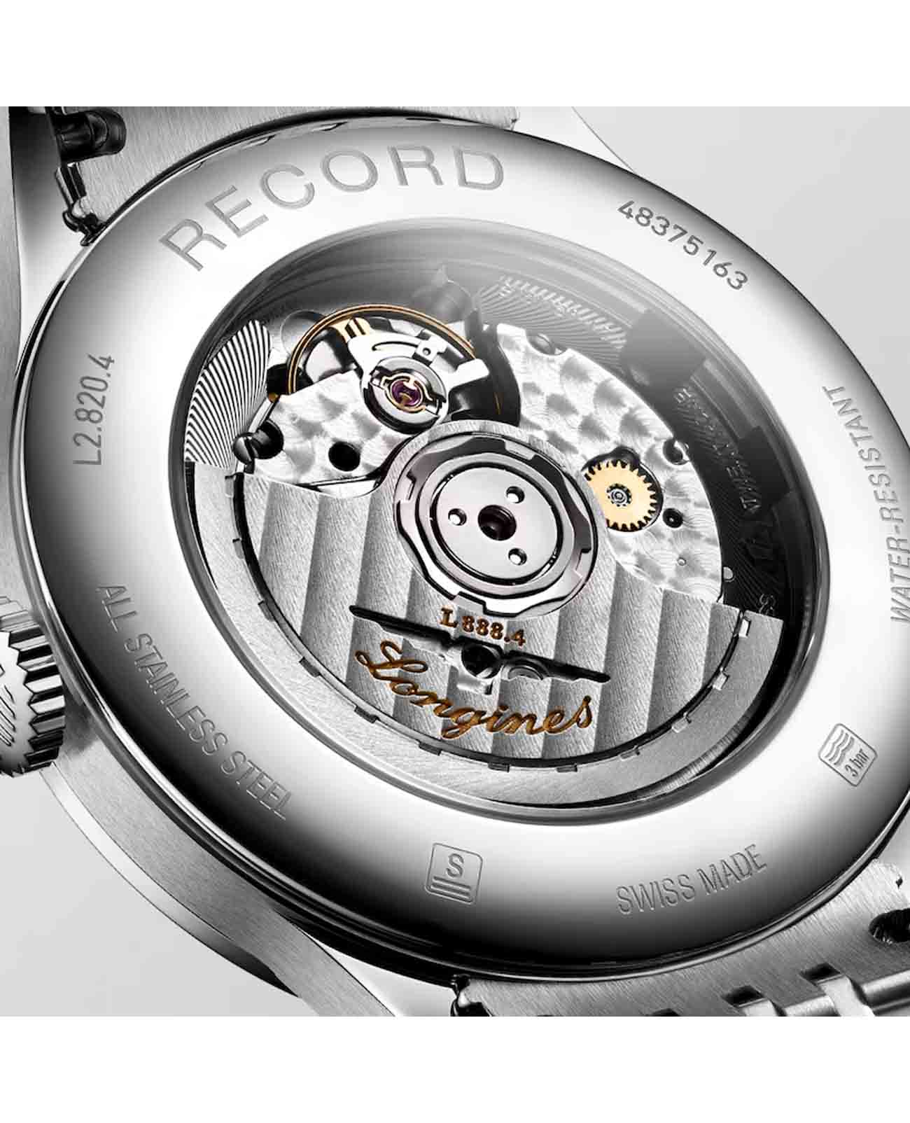 Longines Longines Record Collection L2.820.4.57.6  - задняя крышка сталь металл корпуса, швейцария часы