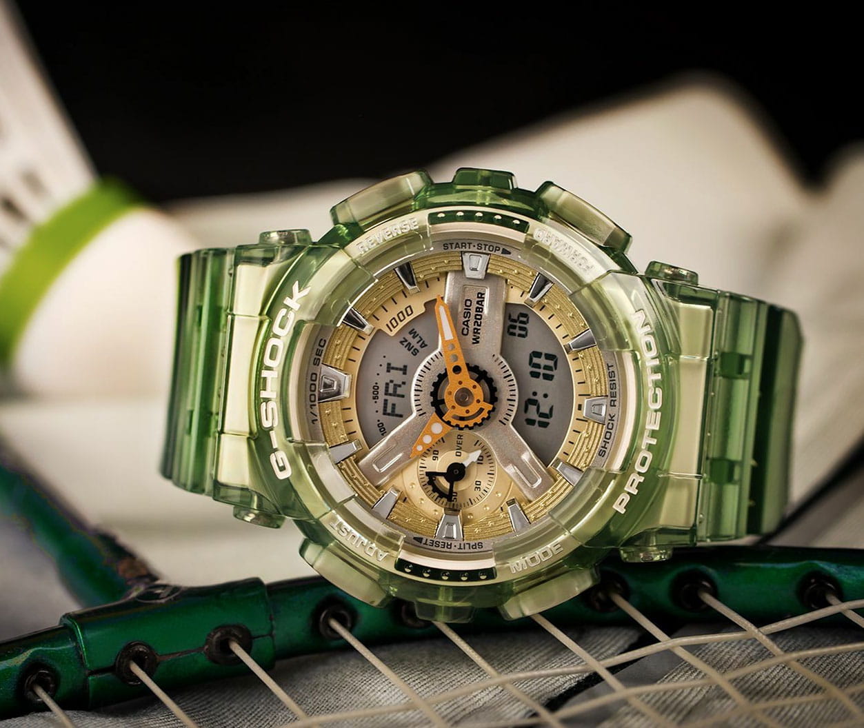 Casio Casio G-Shock GMA-S110GS-3A электронные часы с аксессуарами женские часы модель GMA-S110GS-3A