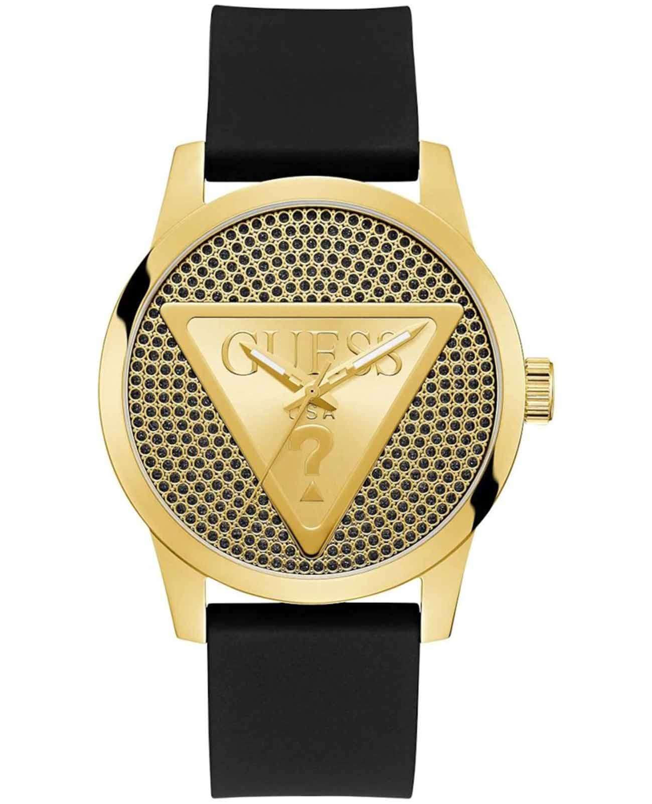 Guess Guess Trend Badge GW0916G1  GW0916G1 кварцевые мужские часы  циферблат, браслет силикон — вид спереди