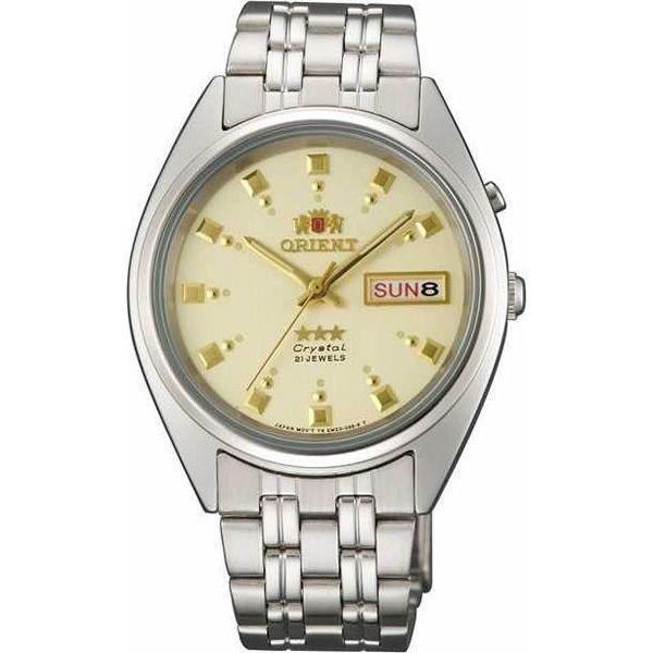 Orient Orient EM0401NC (FEM0401NC)  FEM0401NC механические мужские часы шампань циферблат, браслет  — вид спереди