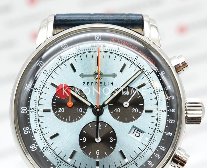 Zeppelin Zeppelin LZ14 Marine 88862,  германия мужские часы на браслете кожаный боковой вид