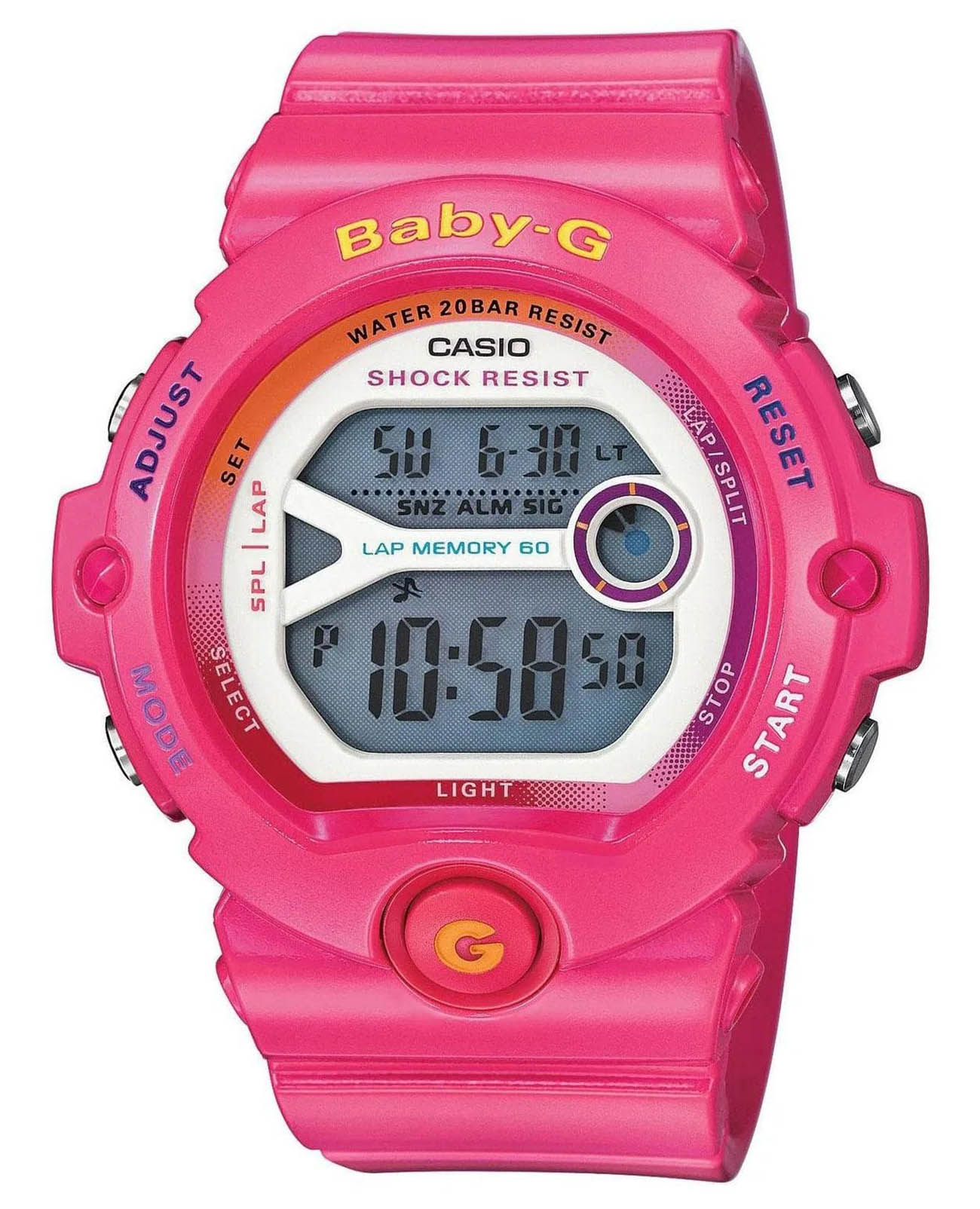 Casio Casio Baby-G BG-6903-4B  BG-6903-4B кварцевые женские часы  циферблат, браслет пластик — вид спереди