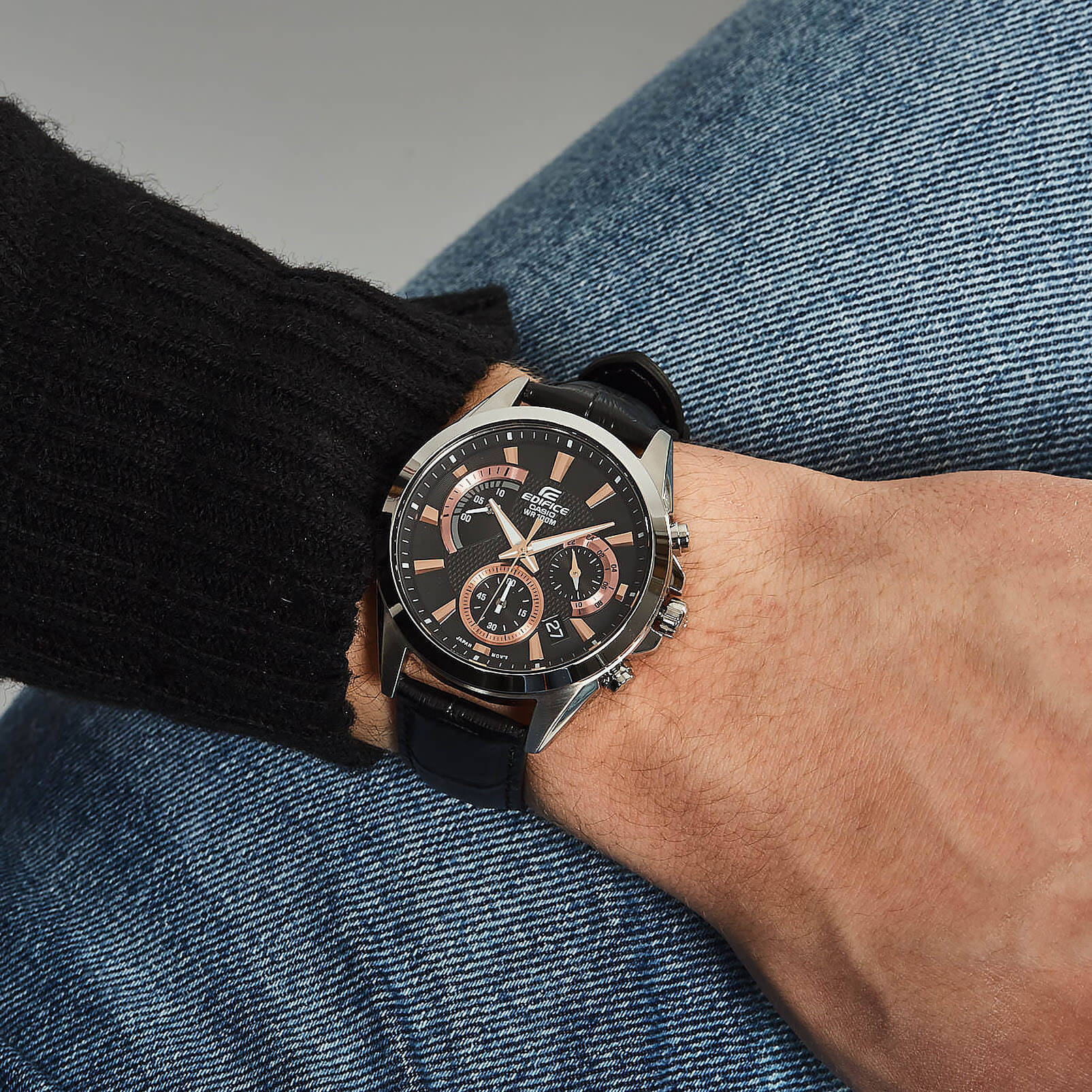 Casio Casio Edifice EFV-580L-1A EFV, наручные мужские часы фото под углом