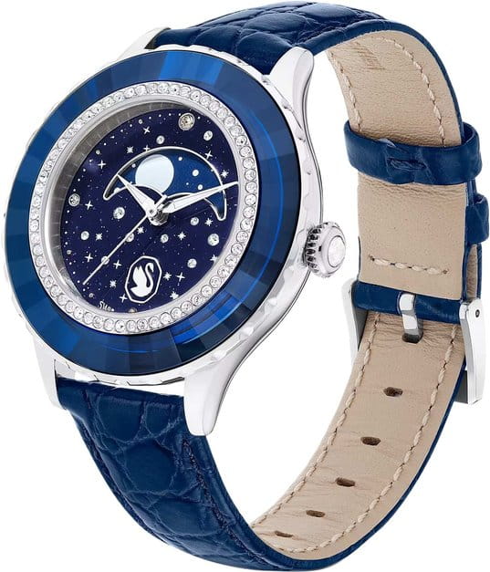 Swarovski Swarovski Octea Moon 5677494,  швейцария женские часы на браслете кожаный боковой вид