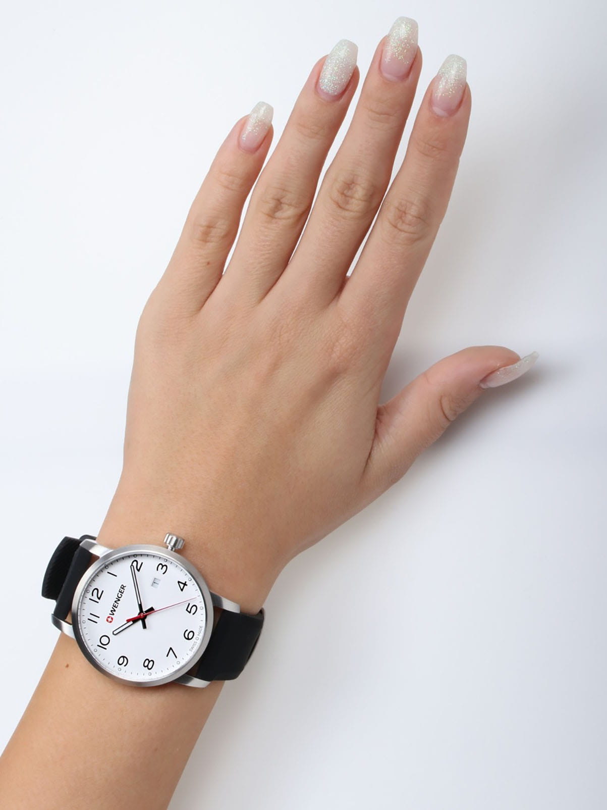 Оригинальные часы  Wenger 01.1641.103 кварцевые калибр механизма  общий вид