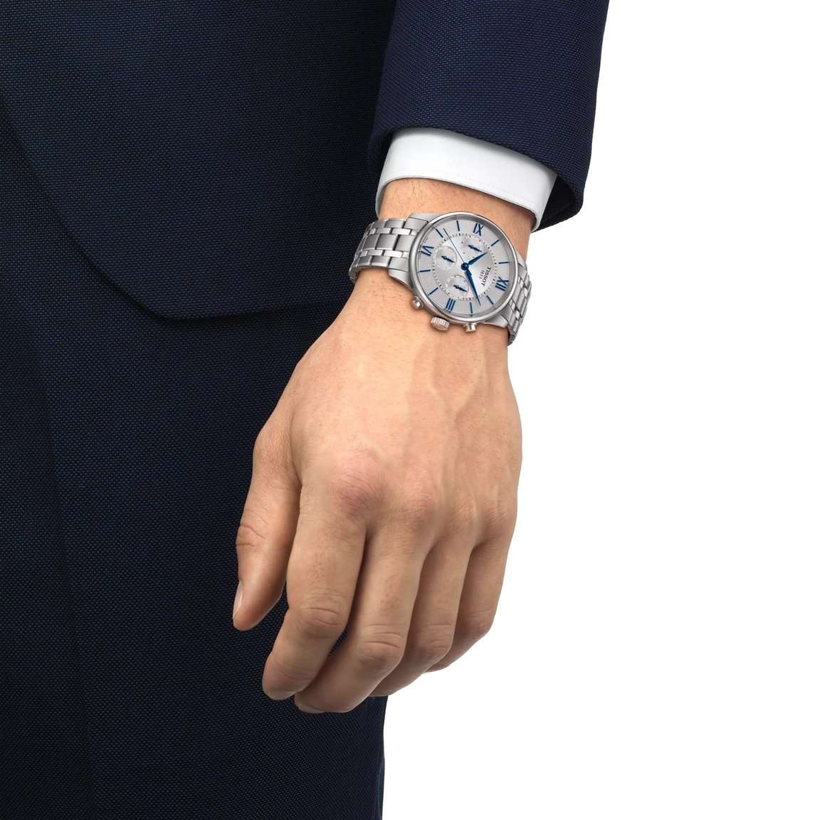 Tissot Tissot Chemin des Tourelles Automatic Chronograph T139.462.11.038.00 швейцария наручные мужские часы заводная головка с логотипом Tissot