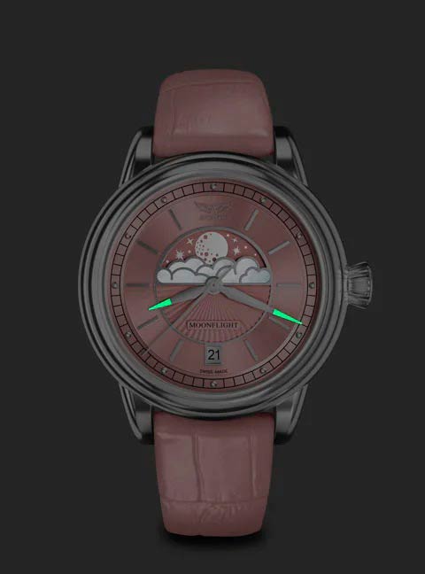 Aviator Aviator Douglas MoonFlight V.1.33.0.257.4, douglas moonflight швейцария женские часы на браслете кожаный боковой вид