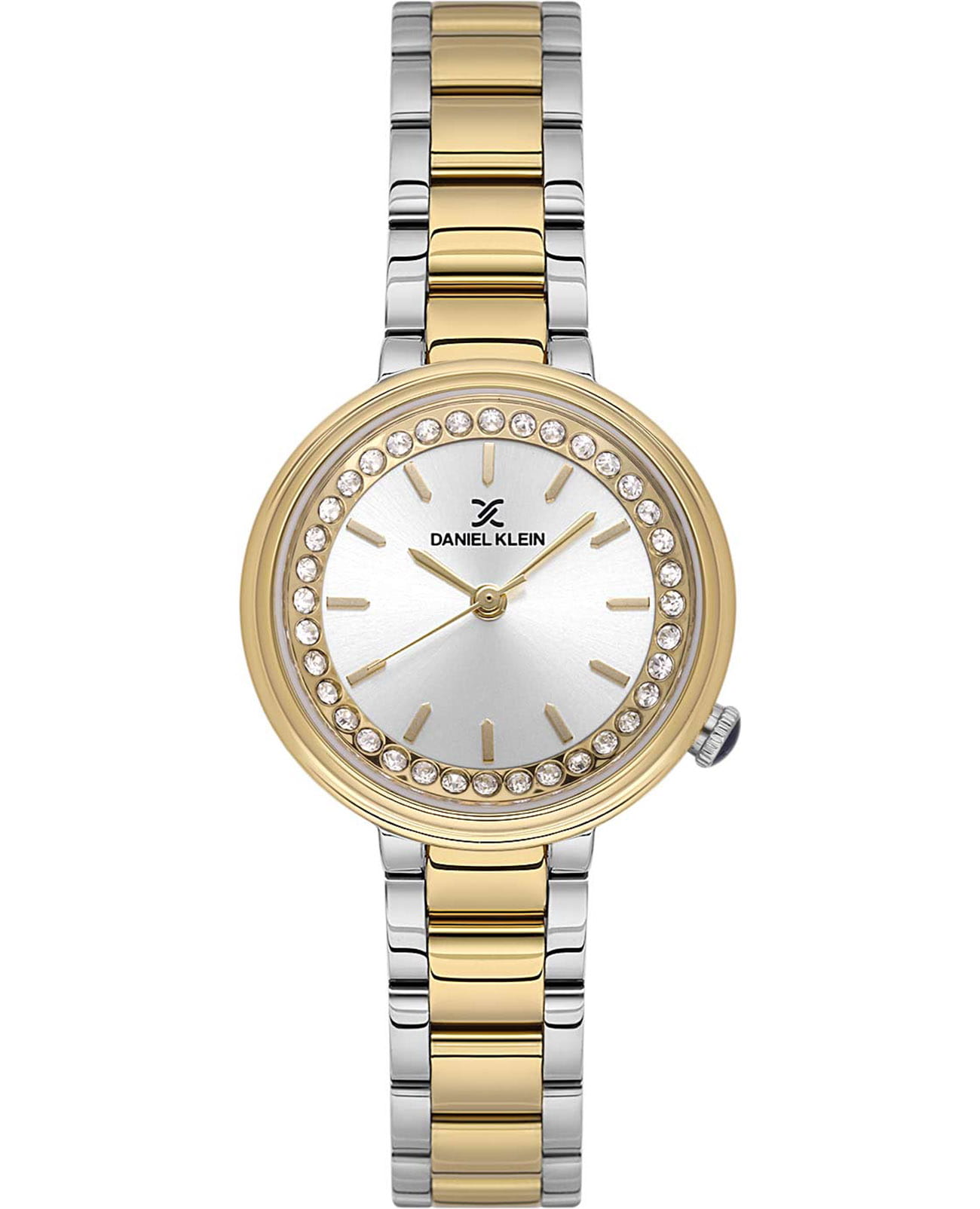 Daniel Klein Daniel Klein Premium DK.1.13721-4  DK.1.13721-4 кварцевые женские часы серебристый циферблат, браслет нержавеющая сталь с ip-покрытием — вид спереди