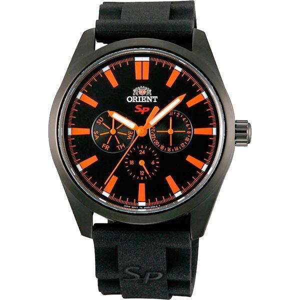 Orient Orient UX00002B (FUX00002B)  FUX00002B  мужские часы черный циферблат, браслет  — вид спереди
