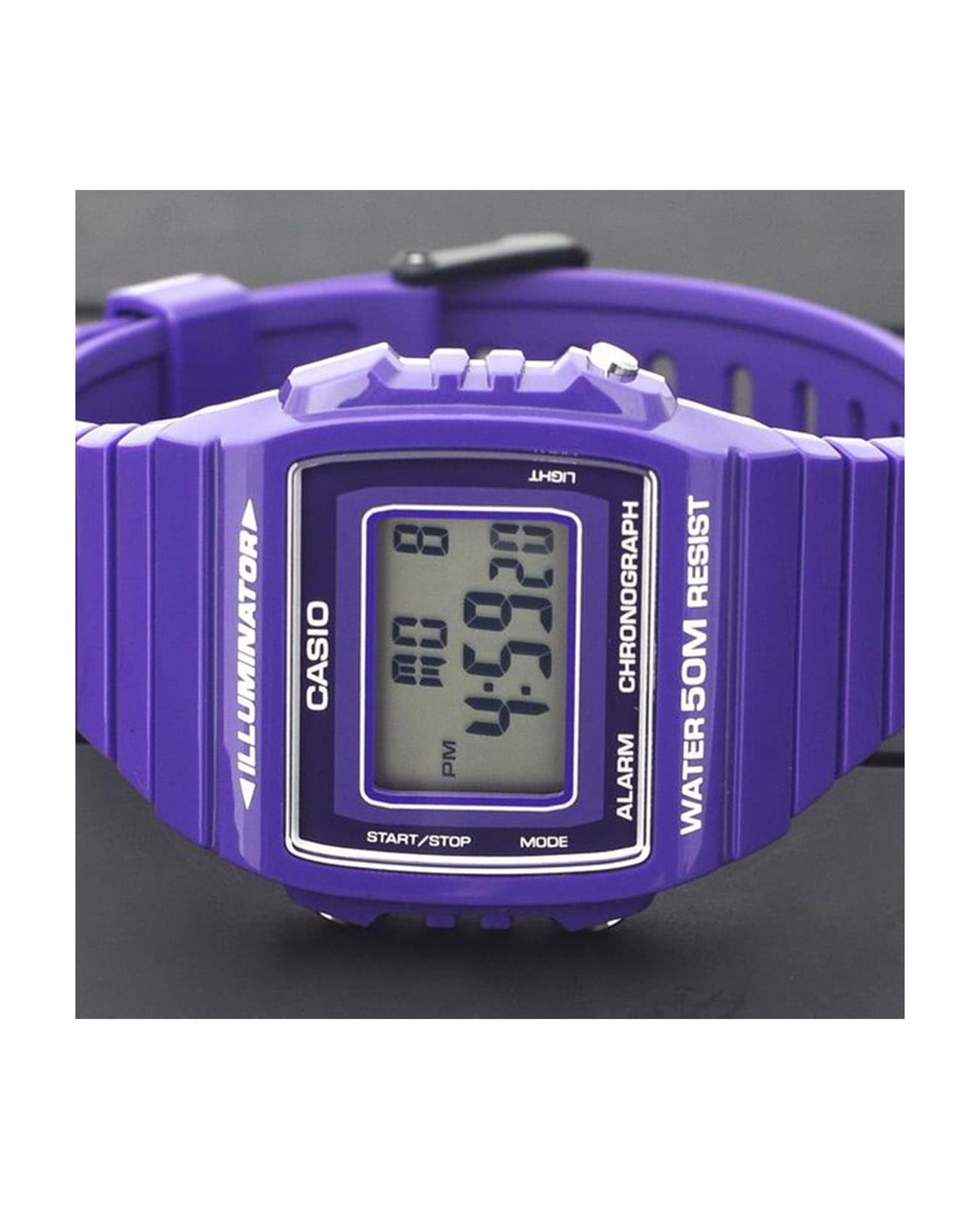 Casio Casio Collection W-215H-6A кварцевые мужские часы часы крупный план  циферблата