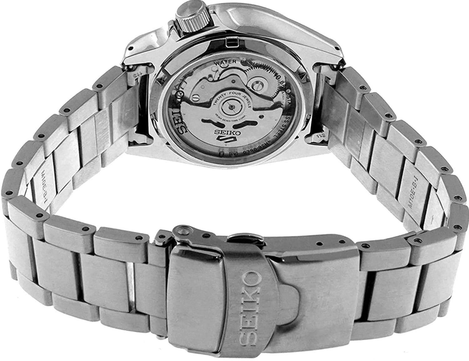 Seiko Seiko 5 Sports SRPE51K1 механические мужские часы часы крупный план серый циферблата