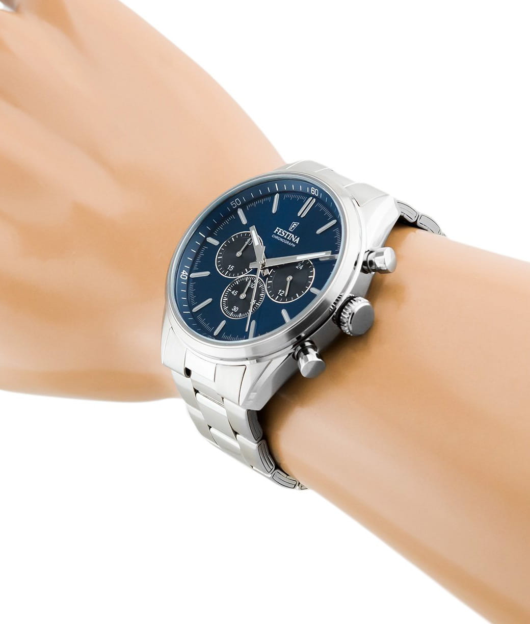 Festina Festina Timeless Chrono F16820/C , наручные мужские часы фото под углом