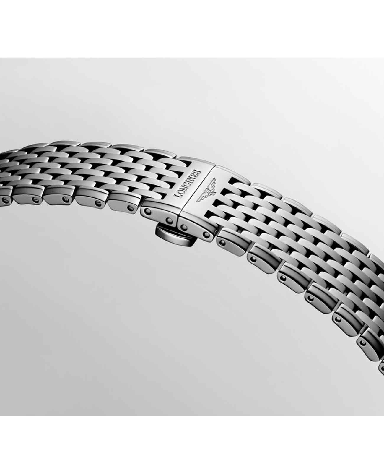 Longines Longines La Grande Classique L4.908.4.11.6 механические женские часы часы крупный план белый циферблата