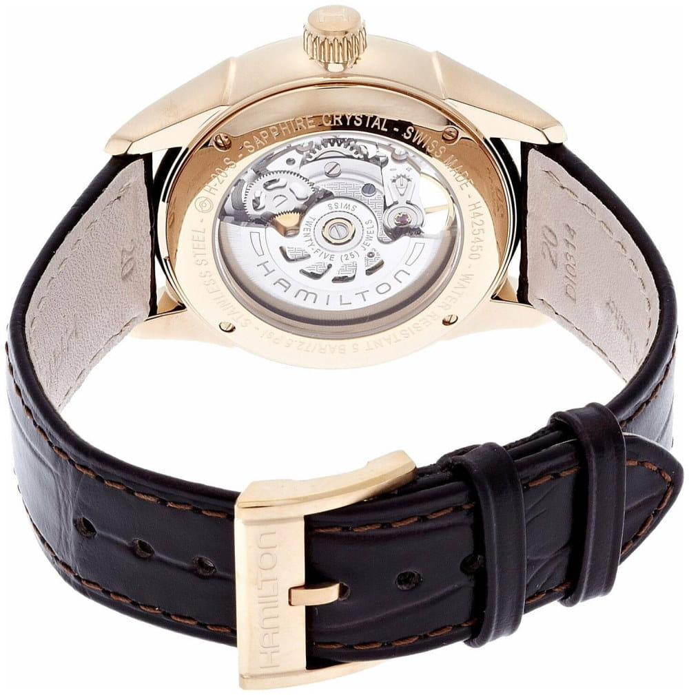 Hamilton Hamilton Jazzmaster Viewmatic Skeleton Gent Auto H42545551 мужские часы  циферблат на запястье