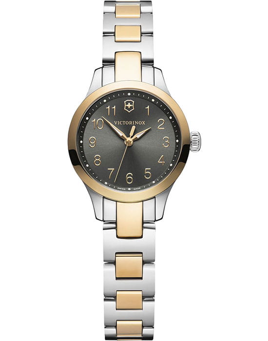 Victorinox Victorinox 241841  241841 кварцевые женские часы серый циферблат, браслет сталь c pvd покрытием — вид спереди