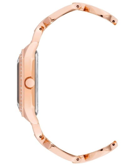 Anne Klein Anne Klein Crystals 4160PMRG,  сша женские часы на браслете сталь с ip покрытием боковой вид