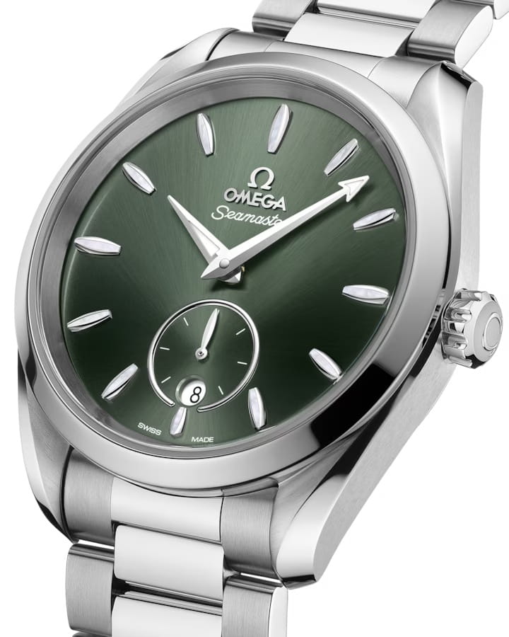 Omega Omega Seamaster Aqua Terra 220.10.38.20.10.001 Aqua Terra, наручные женские часы фото под углом