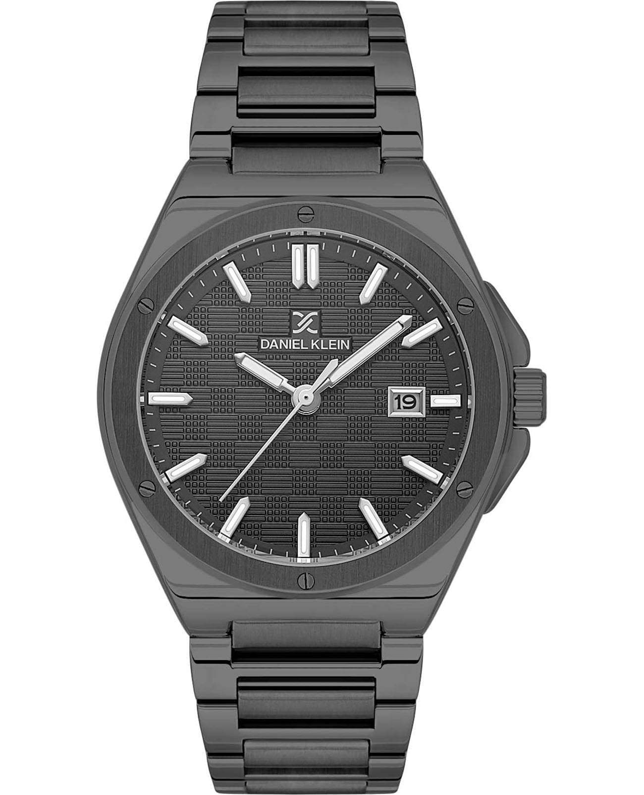 Daniel Klein Daniel Klein Premium DK.1.13739-5  DK.1.13739-5 кварцевые мужские часы черный циферблат, браслет нержавеющая сталь с ip-покрытием — вид спереди