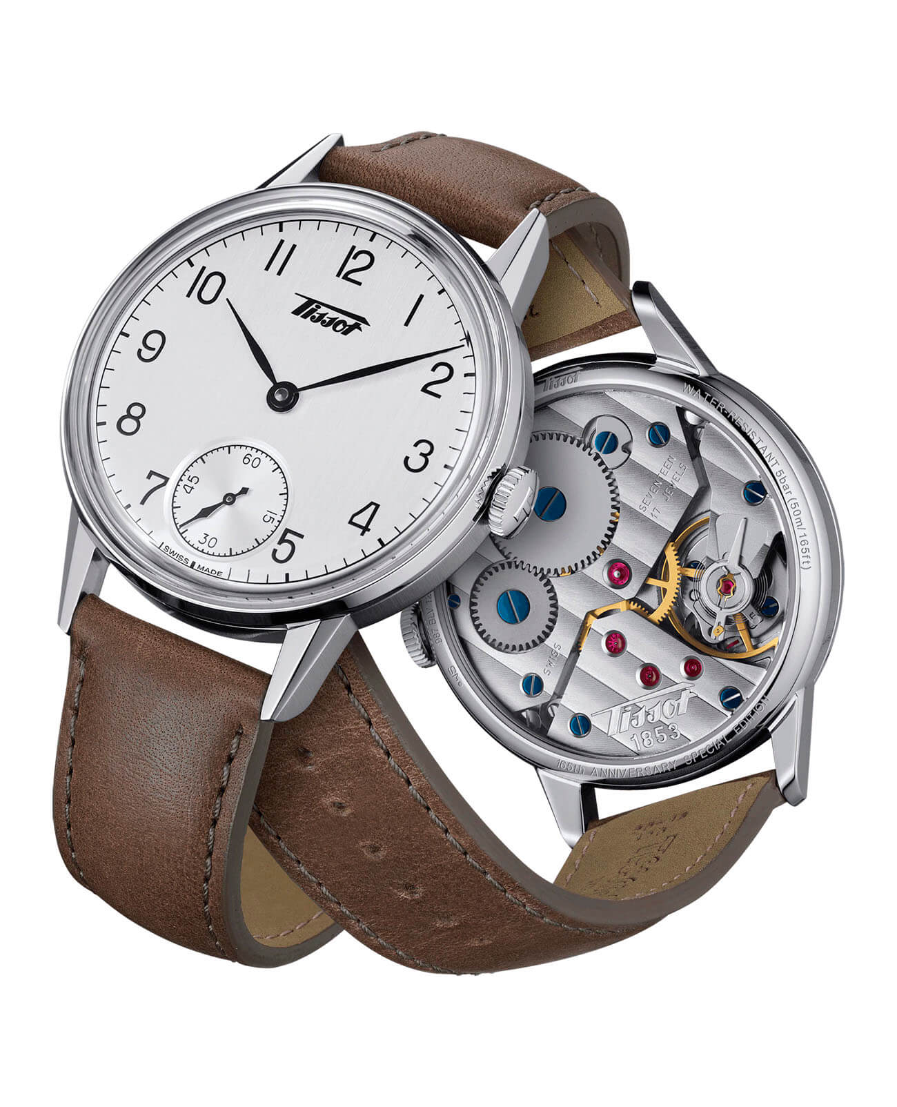 Оригинальные часы Tissot Tissot Heritage Petite Seconde T119.405.16.037.01 механические калибр механизма eta 6498-1 общий вид