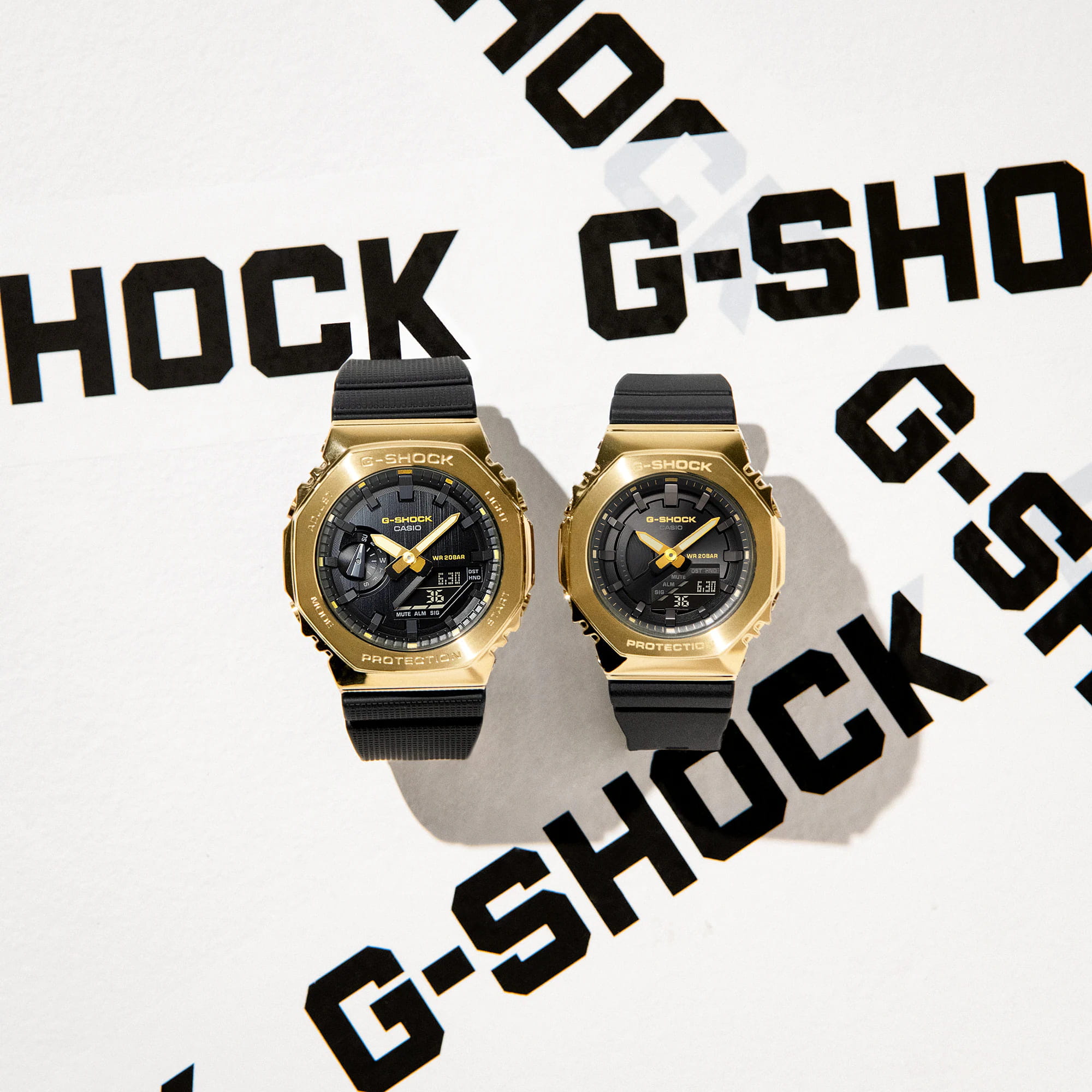 Casio Casio G-Shock GM-2100G-1A9DR (GM-2100G-1A9) — полный набор фото мужские часы япония