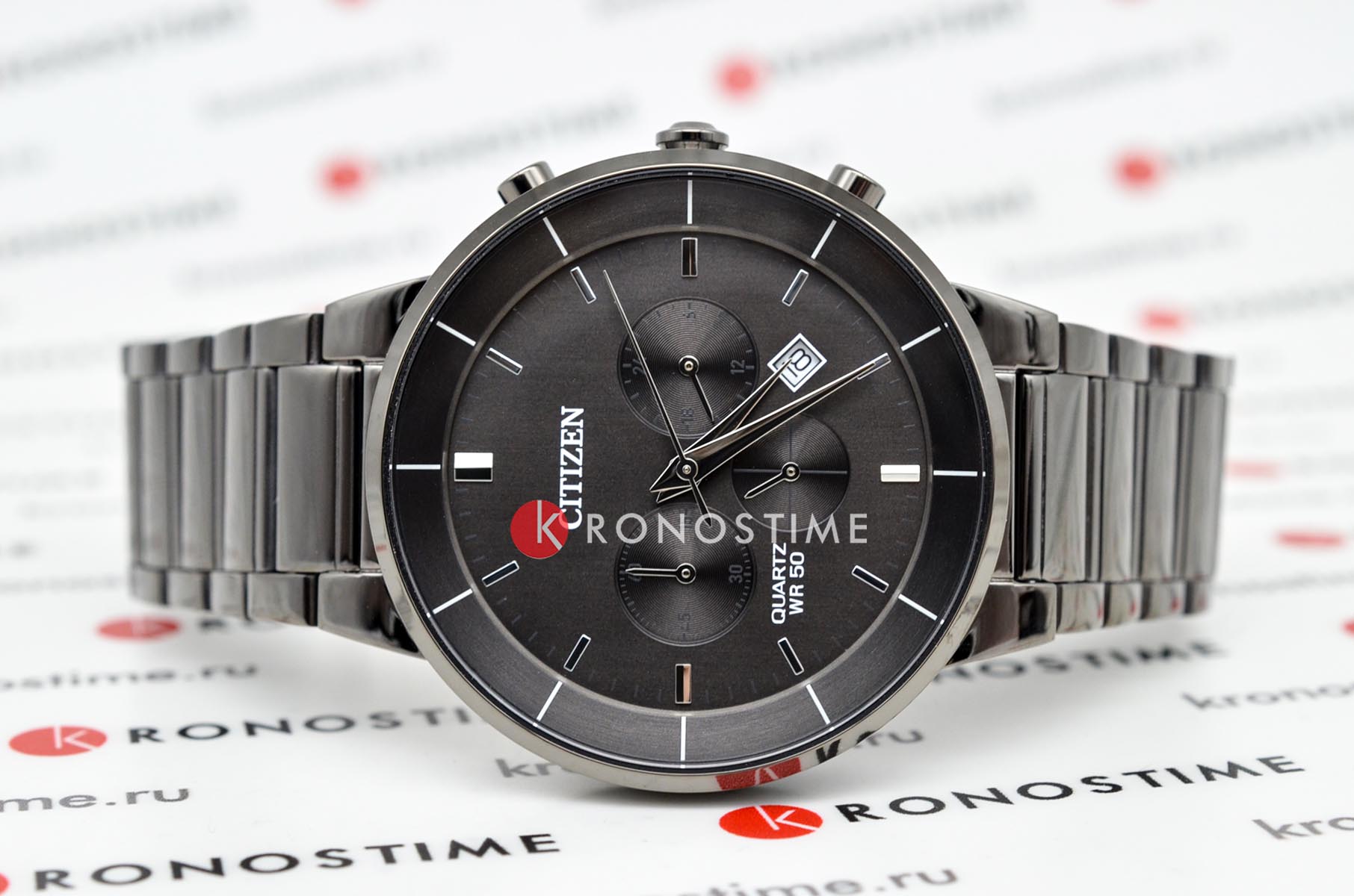 Citizen Citizen Chronograph AN8227-53H , наручные мужские часы фото под углом