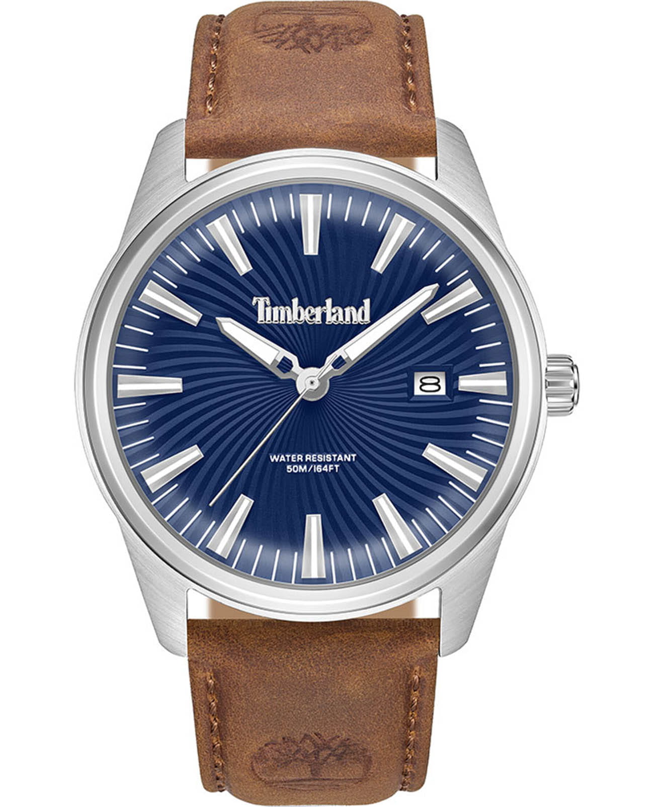 Timberland Timberland Birch Road TDWGB0083103  TDWGB0083103 кварцевые мужские часы синий циферблат, браслет кожаный — вид спереди