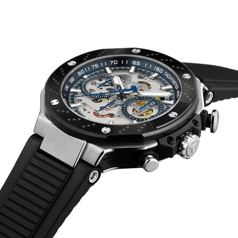 Tissot Tissot T-Race MotoGP Automatic Chronograph T141.462.27.041.00 механические мужские часы часы крупный план белый циферблата