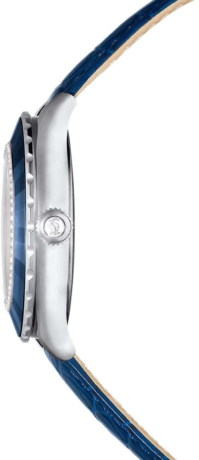 Swarovski Swarovski Octea Moon 5677494 кварцевые женские часы часы крупный план синий циферблата