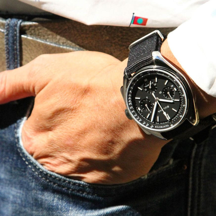 Bulova Bulova Lunar Pilot Chronograph 96A225 , наручные мужские часы фото под углом