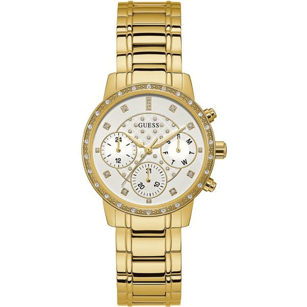 Guess GUESS   W1022L2  W1022L2 кварцевые женские часы белый циферблат, браслет  — вид спереди