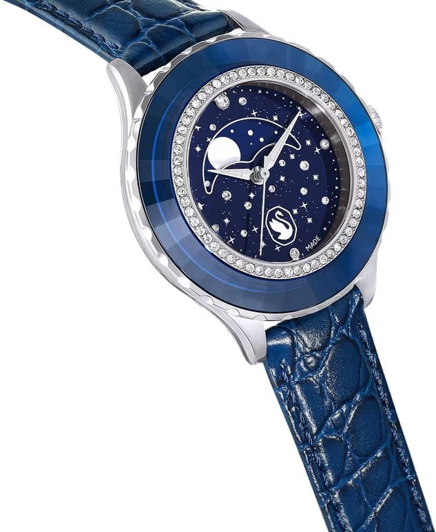 Swarovski Swarovski Octea Moon 5677494 женские часы синий циферблат на запястье