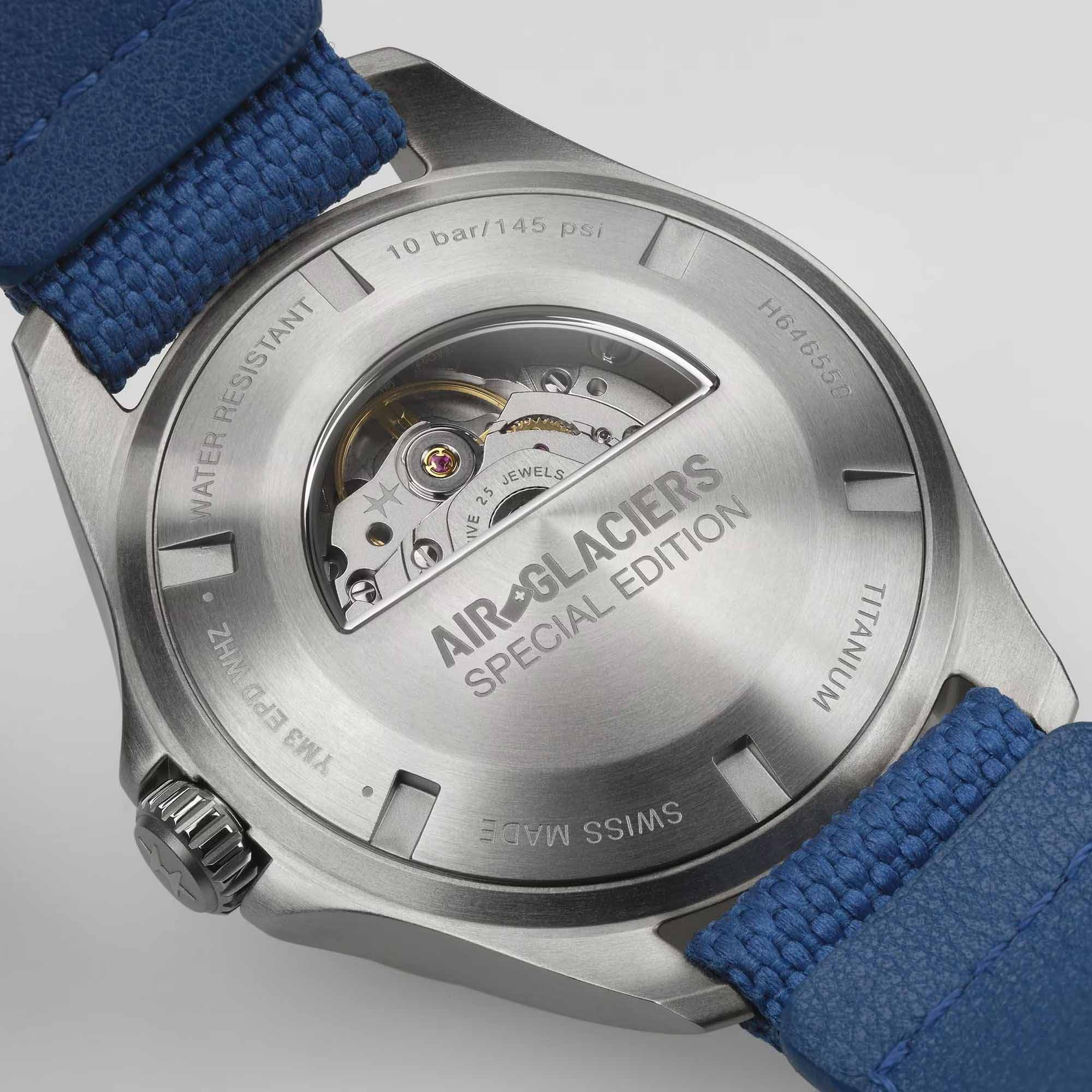 Hamilton Hamilton Khaki Aviation Day Date Auto - Air - Glaciers Edition H64655941 H64655941 оригинальные мужские часы в комплекте с коробкой