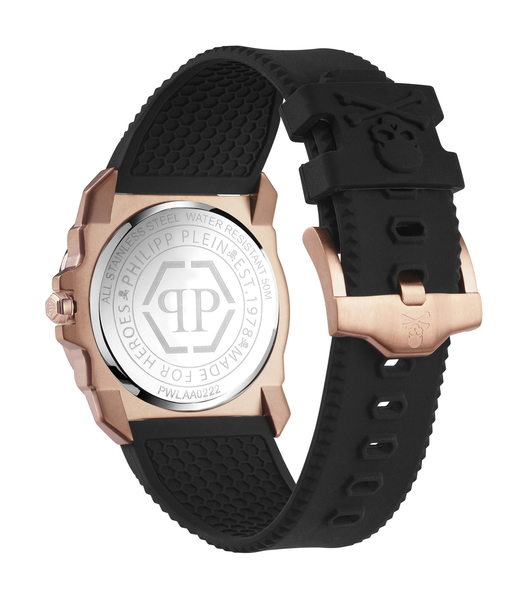 Philipp Plein Philipp Plein The Skull King PWLAA0222, the skull германия мужские часы на браслете силикон боковой вид