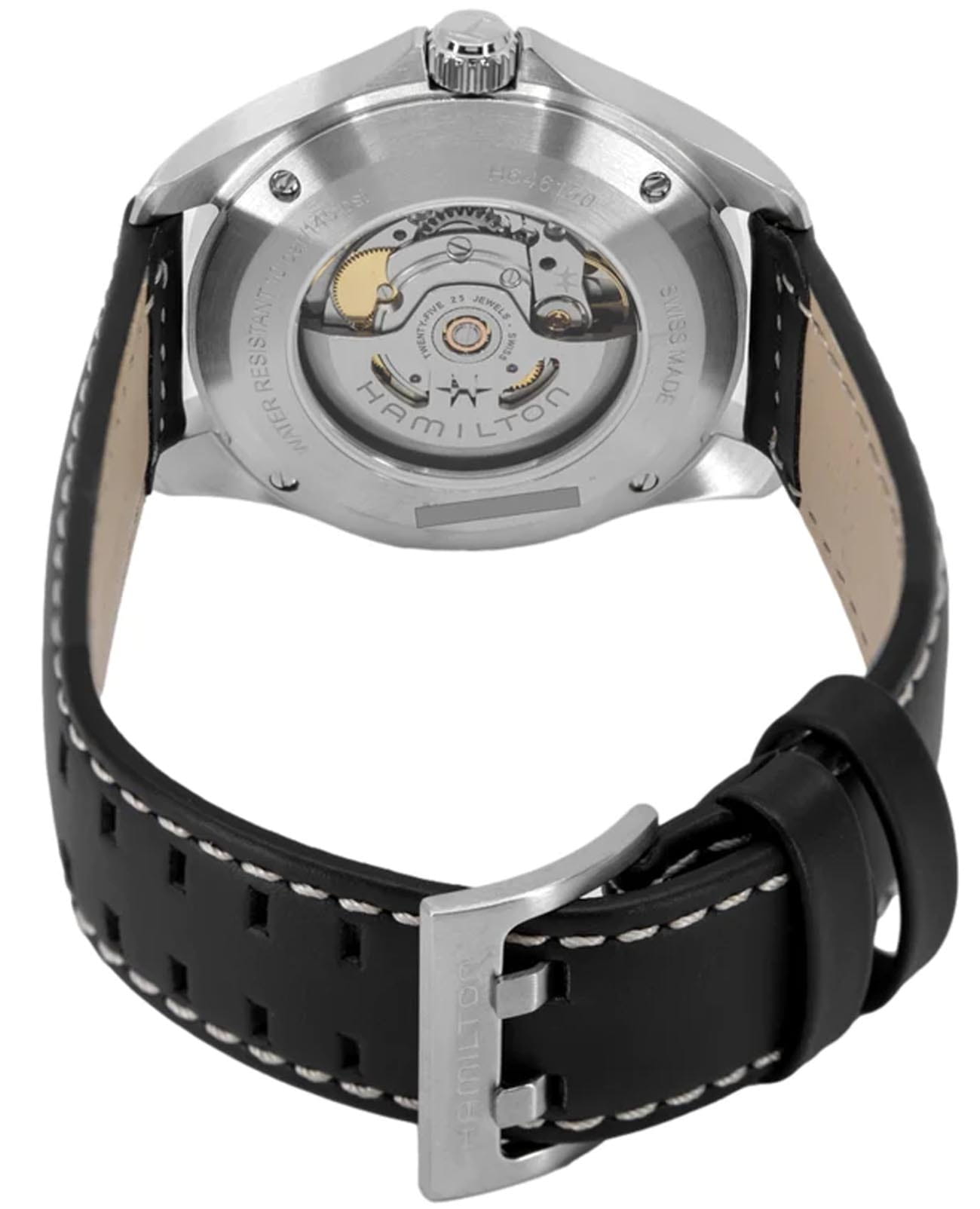 Оригинальные часы Hamilton Hamilton Khaki Aviation Pilot Day Date Auto H64615735 механические калибр механизма h-40 общий вид