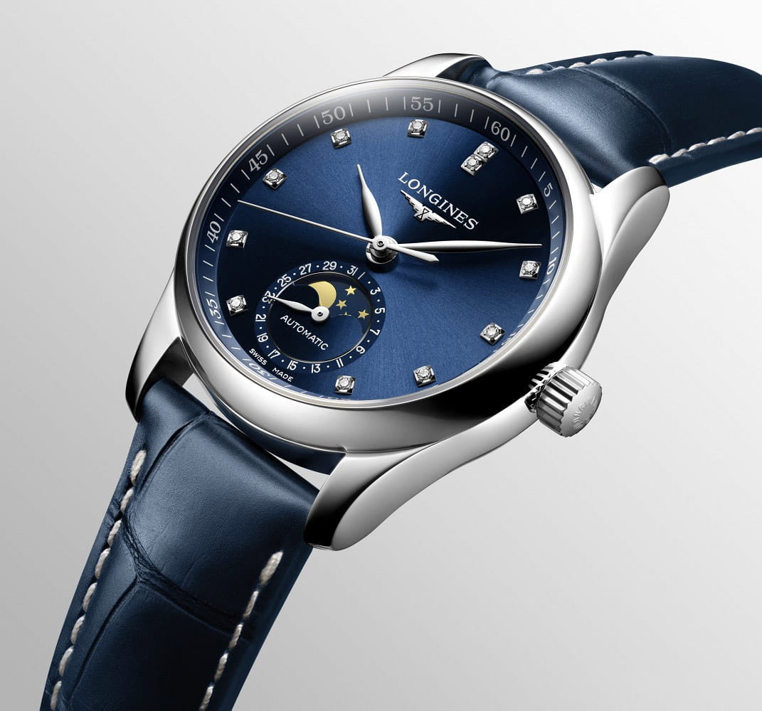 Longines Longines Master Collection L2.409.4.97.0 женские часы синий циферблат на запястье