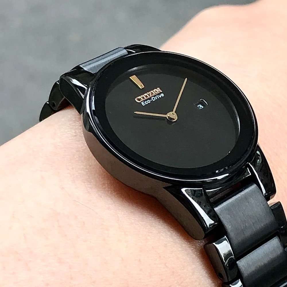 Оригинальные часы Citizen Citizen Eco-Drive GA1055-57F кварцевые калибр механизма citizen j710 общий вид