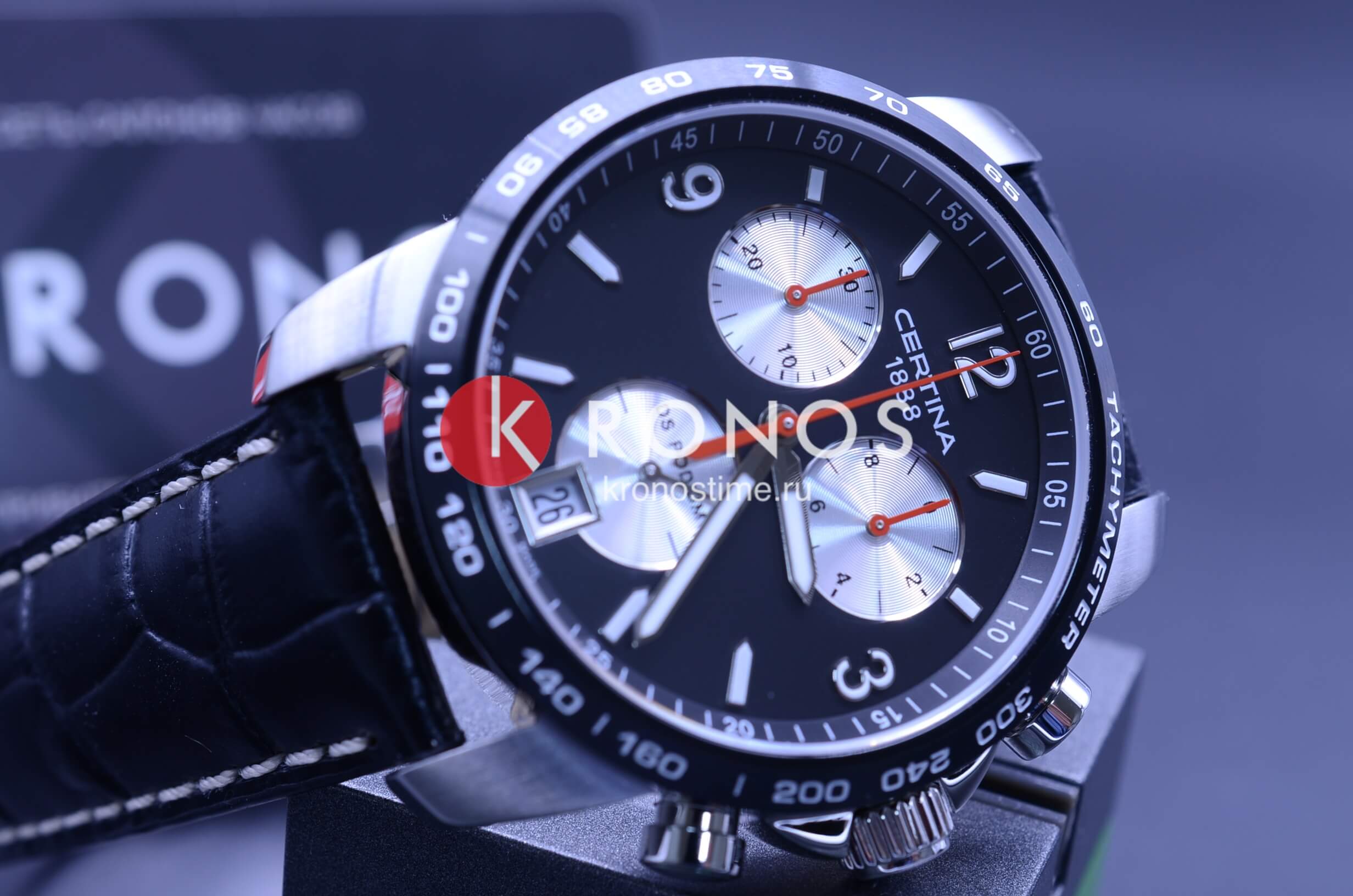 Certina Certina C001.417.16.057.01, ds podium швейцария мужские часы на браслете кожаный боковой вид