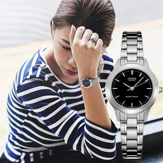 Casio Casio Collection LTP-1128A-1A женские часы черный циферблат на запястье