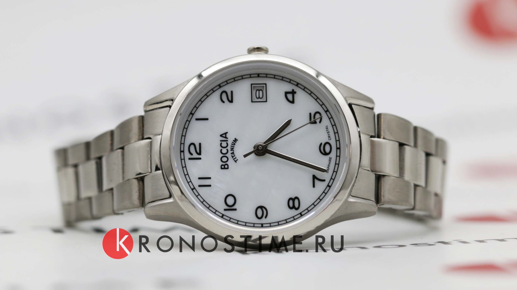 Boccia Titanium Boccia Titanium 3324-01,  германия женские часы на браслете титановый боковой вид