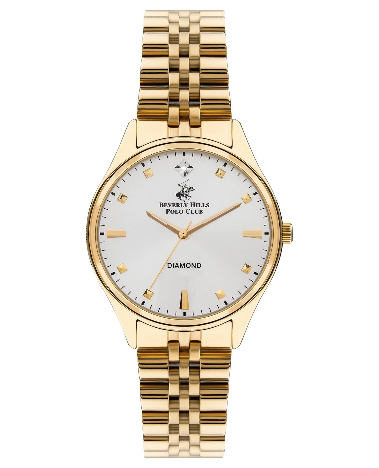 Beverly Hills Polo Club Beverly Hills Polo Club BP3390C.130  BP3390C.130 кварцевые женские часы серебристый циферблат, браслет нержавеющая сталь с ip-покрытием — вид спереди