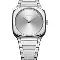 D1 Milano D1 Milano Square Disco Grey SQBL01  SQBL01 кварцевые женские часы серебристый циферблат, браслет нержавеющая сталь — вид спереди
