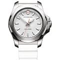 Victorinox Victorinox I.N.O.X. V 241769  241769 кварцевые женские часы  белый циферблат, браслет каучук — вид спереди