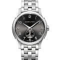 Hamilton Hamilton Jazzmaster Thinline Small Second Quartz H38411183  H38411183 кварцевые мужские часы серый циферблат, браслет нержавеющая сталь — вид спереди