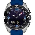 Tissot Tissot T-Touch Expert Solar Ice Hockey T091.420.47.057.02 T Touch T0914204705702 кварцевые мужские часы черный циферблат, браслет силикон — вид спереди