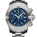 Breitling Breitling Avenger Chronograph 45 A13317101C1A1  A13317101C1A1 механические мужские часы синий циферблат, браслет нержавеющая сталь — вид спереди