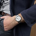 Orient Orient RA-KV0302S мужские часы белый циферблат на запястье