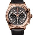 Breitling Breitling Chronomat B01 42 RB0134101B1S1  RB0134101B1S1 механические мужские часы антрацитовый циферблат, браслет каучук — вид спереди